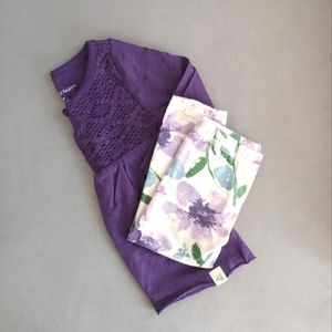 ⭐3/$20⭐ Burt's Bees Baby Girls Set 6-9 months. EUC.